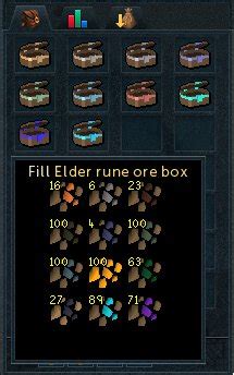 runescape ore box capacity